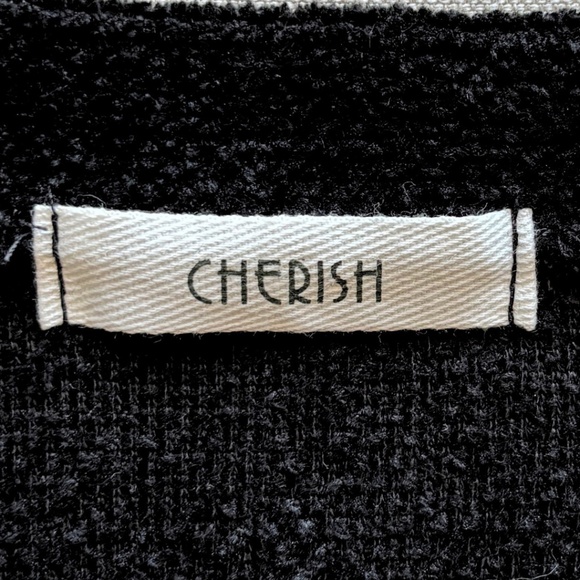 Cherish Chenille Pocket T-Shirt Dress Black Size S - Picture 7 of 7